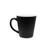 Taza de cerámica 12oz Mágica cónica negro (Caja de 36)