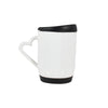 Taza de cerámica 11oz Asa de corazón tapa de silicon colores (Caja de 36)