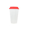 Vaso Tumbler de cerámica 15oz Cónico tapa de silicón (Caja de 36)