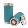 Vaso de Acero 20oz Cónico Tipo Playero Para grabado Láser Azul Claro (Caja de 24)