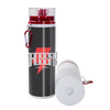 Botella de aluminio 750ml Blanca tapa de rosca rojo (Caja de 30)