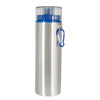 Botella de aluminio 750ml Plata tapa de rosca azul (Caja de 60)
